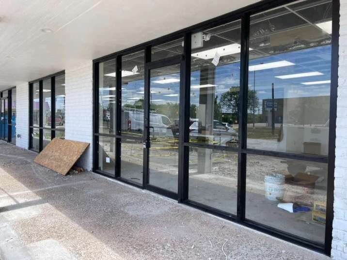 Storefront and business glass installation for commercial property